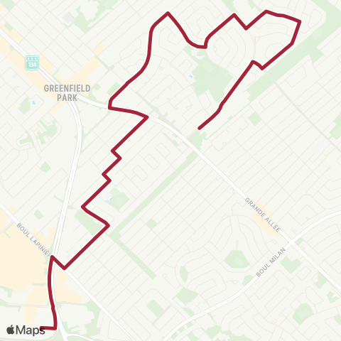 RTL Secteur A Brossard / Bellevue map