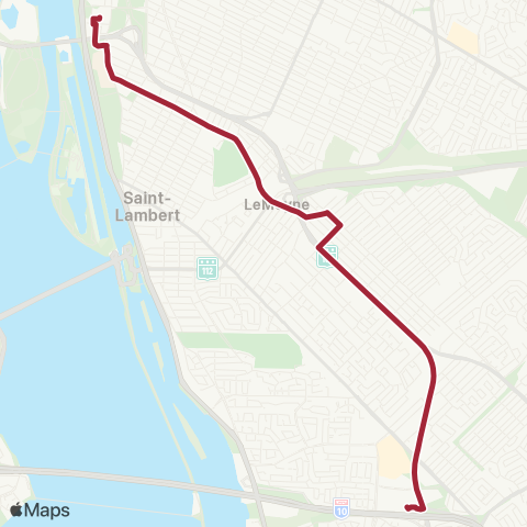 RTL Tiffin / St-Georges / Taschereau map