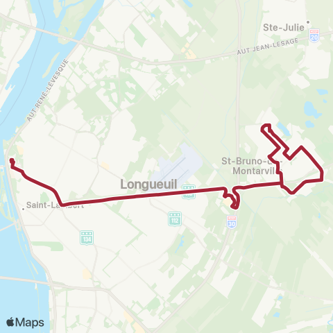 RTL Prom St-Bruno / St-Bruno-de-Montarville map