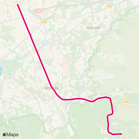 RTM Castellane - Campus de Luminy map