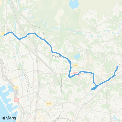 RTM Métro la Rose - Lycée Saint-Exupéry map