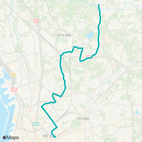 RTM Réformés Canebière - St Jérôme Parking Relais map