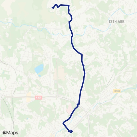 RTM Métro Malpassé - la Batarelle map