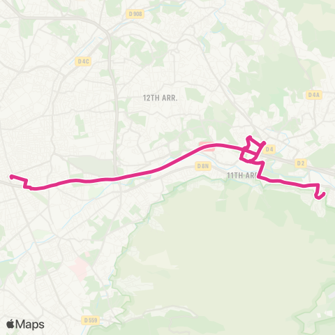 RTM Castellane - les Escourtines map