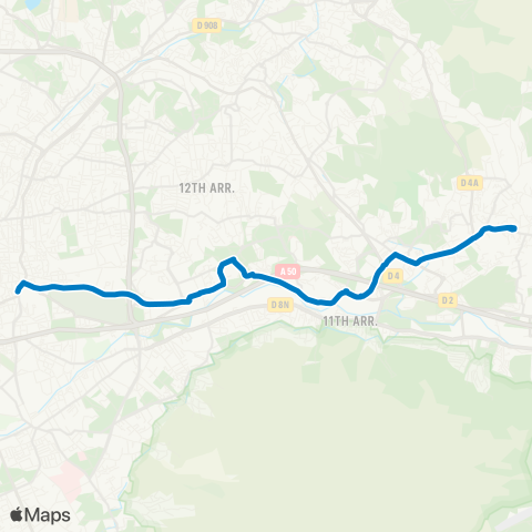 RTM Métro la Timone - les Camoins map