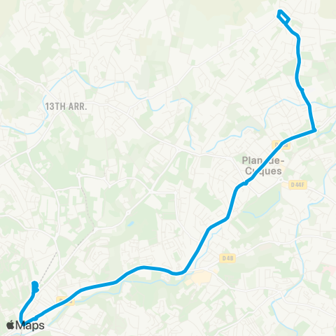 RTM Métro la Rose - la Montade map