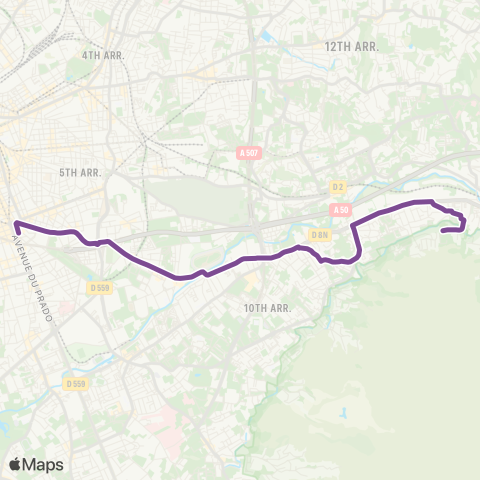 RTM Castellane - le Bosquet map