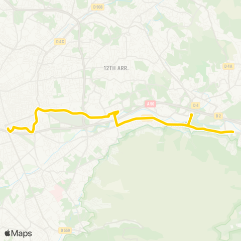 RTM Castellane - la Solitude map