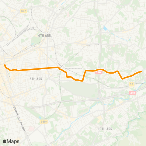 RTM Noailles - les Caillols map