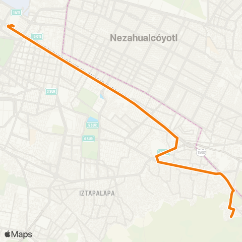 RTP Campestre Potrero - Metro Zaragoza map