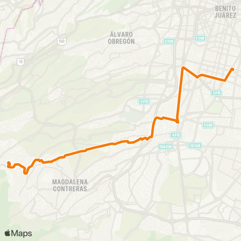 RTP San Bartolo - Metro Zapata map