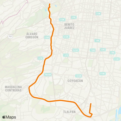 RTP Paseo Acoxpa - Metro Auditorio map