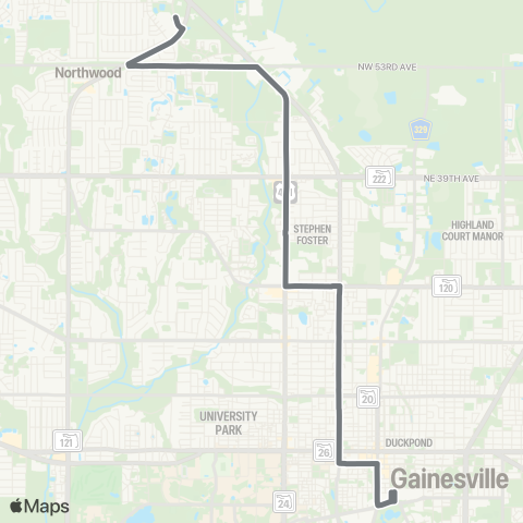 RTS Downtown Sta To N Walmart Supercenter map