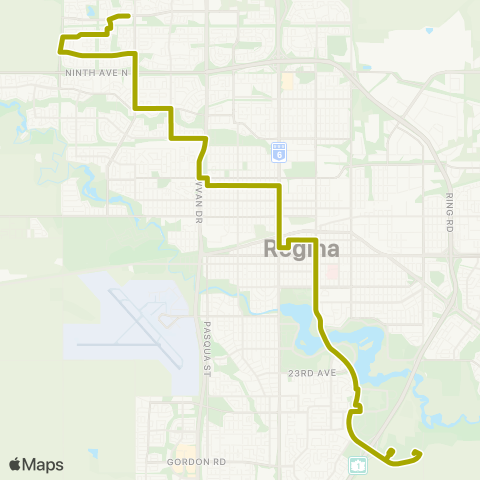 Regina Transit University - Sherwood Estates map