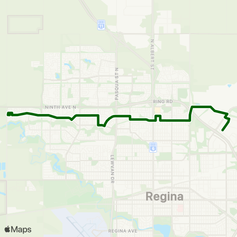 Regina Transit Westhill - Ross Industrial map