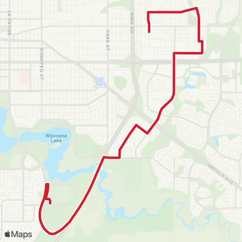 Regina Transit University - Glencairn map