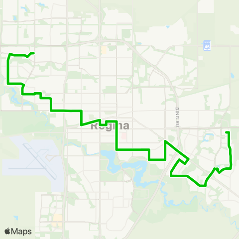 Regina Transit Varsity Park - Mount Royal map