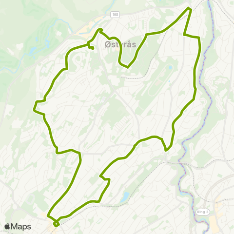 Ruter Bekkestua - Østerås map