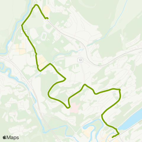 Ruter Kolsås - Sandvika map