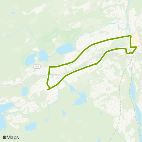 Ruter Asker - Ånnerud - Vardåsen - Drengsrud map