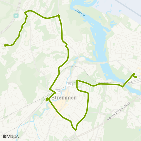 Ruter Guldhaug-Tømte - Lillestrøm map