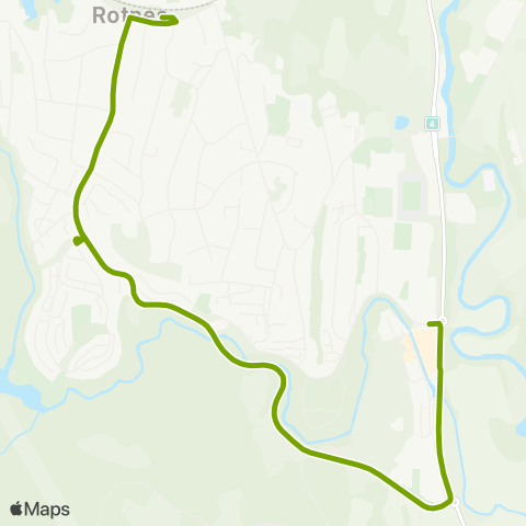 Ruter Nittedal stasjon - Kruttverket - Dam map