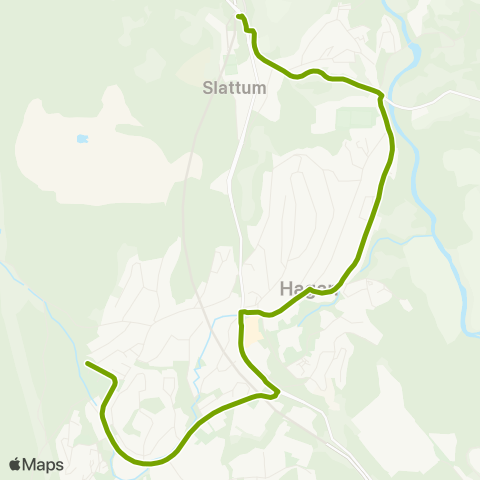 Ruter Slattum - Li - Skytta map