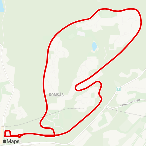 Ruter Romsås ring map