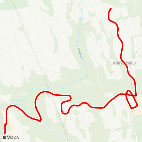 Ruter Hauketo stasjon - Maikollen map