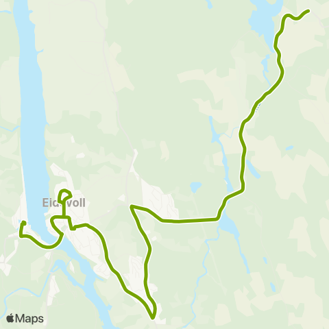 Ruter Gullverket - Eidsvoll map