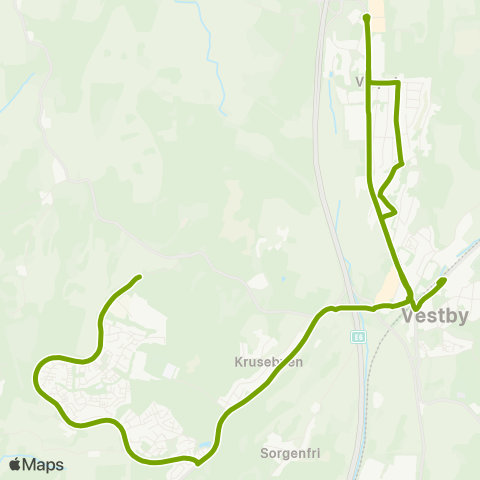 Ruter Pepperstad - Vestby stasjon map