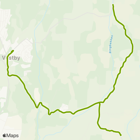 Ruter Kaxrud - Garder - Vestby stasjon map