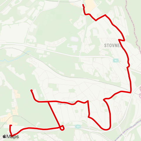 Ruter Furuset T - Stovner T via Høybråten map