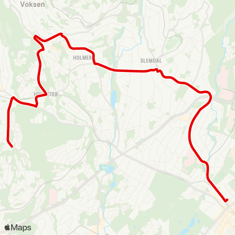 Ruter Holmenkollstafetten map