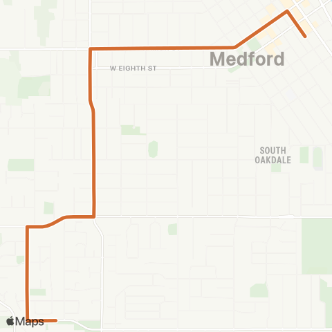 RVTD South West Medford map