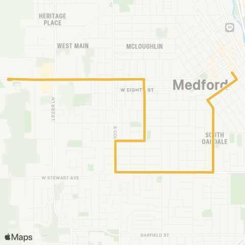 RVTD West Medford map