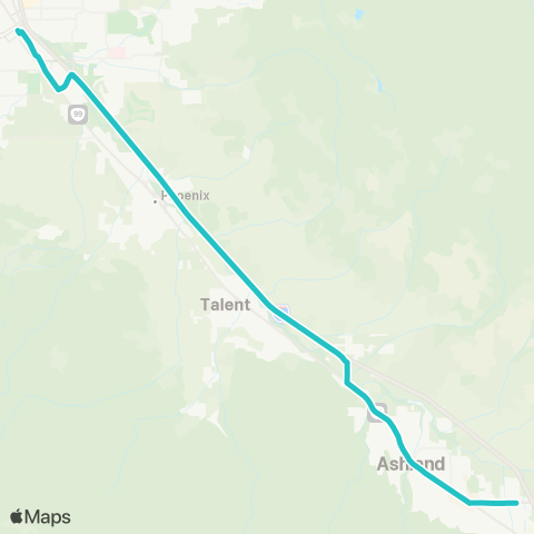 RVTD Medford Ashland Express map