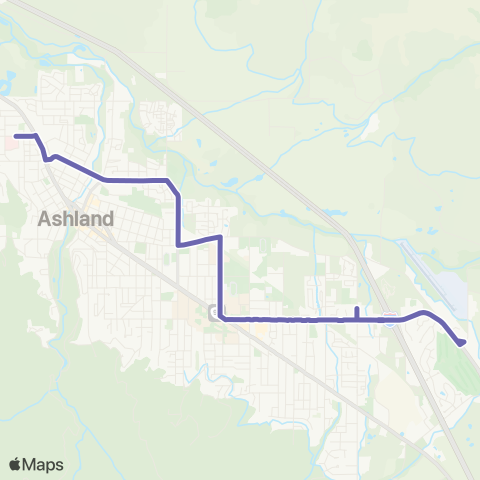 RVTD Ashland Circulator map