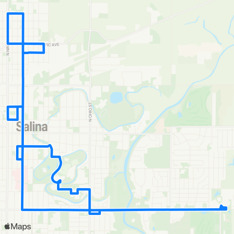 OCCK Blue AM Peak map