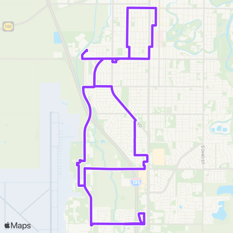 OCCK Purple PM Peak map