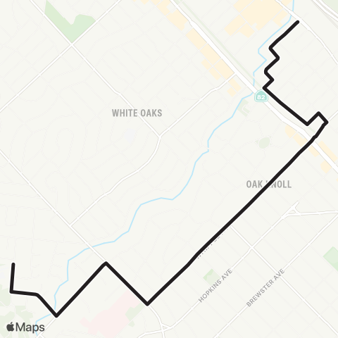 SamTrans G & Industrial - Clifford School map