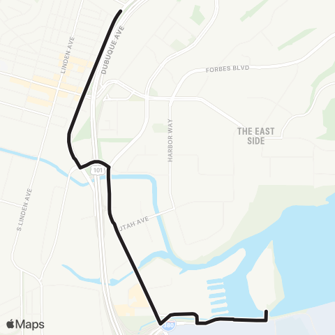 SamTrans Safe Harbor Shelter map