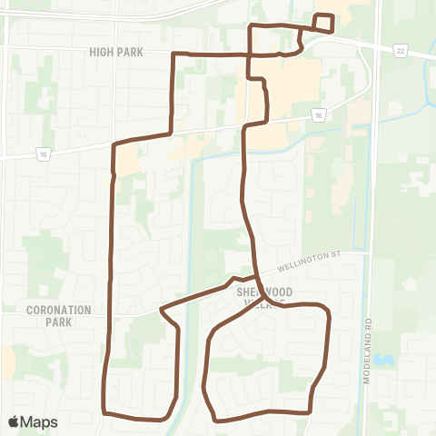 Sarnia Transit Cardiff map