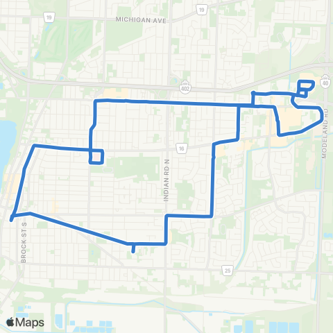 Sarnia Transit Community Bus map