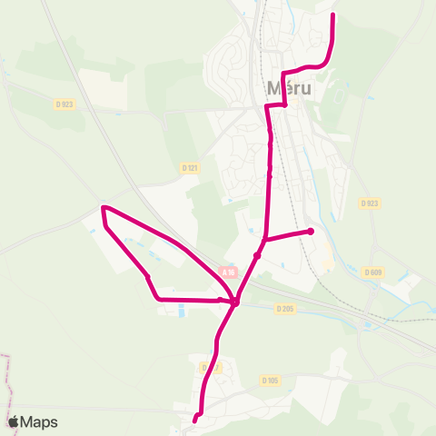 Sablons Bus Gare - Amblainville map