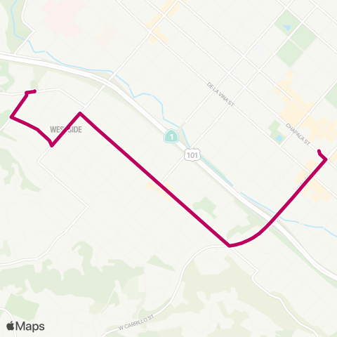 MTD West Santa Barbara map