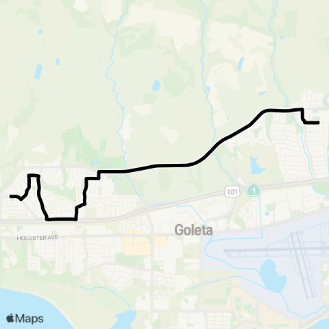 MTD Goleta Valley Jr. High map