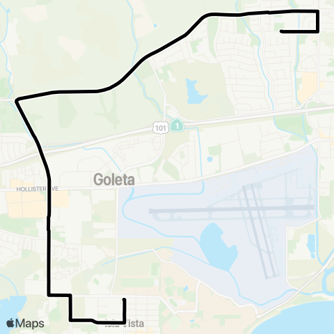 MTD Goleta Valley Jr. High map