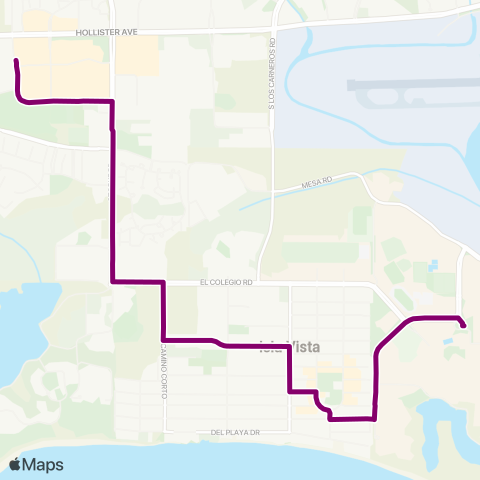 MTD Isla Vista Shuttle map