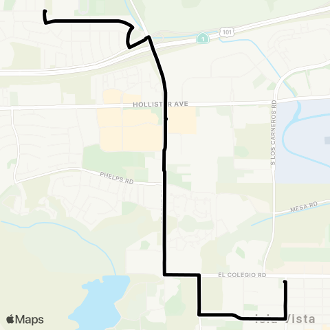 MTD Dos Pueblos High School map